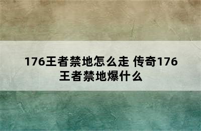 176王者禁地怎么走 传奇176王者禁地爆什么